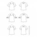 Выкройка: Misses` Tops and Sash, Butterick B6770A 