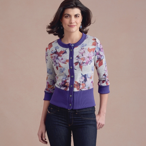 Naiste paeladega trikookardiganid, Simplicity Pattern #S8951 