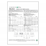 Выкройка: Children`s, sizes: Girls` Dress and Culottes, Butterick B6202 