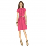 Выкройка: Misses`, sizes: Miss Petite, sizes: Women`s, sizes: Women Petite Shirtdress and Sash, Butterick B6333 
