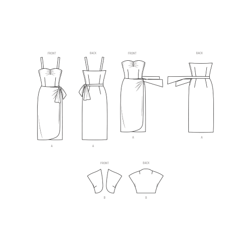 Lõikekomplekt BUTTERICK B6923 MISSES` DRESS AND BOLERO JACKET 