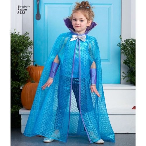 Laste keep-kostüümid, suurused: A (S-M-L) Simplicity Pattern #8483 