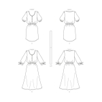 Выкройка: Misses` Dresses, Butterick B6723 