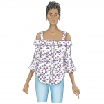 Выкройка: Misses` Top, Butterick B6562 