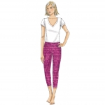 Ompelukaavat: Misses` Pleated Skort, and Pull-On Shorts and Pants, Butterick B6460 