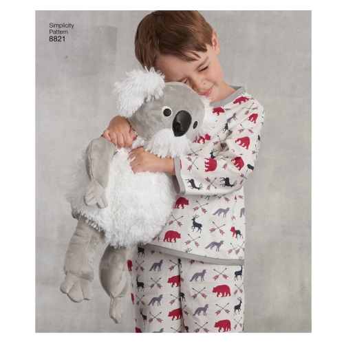 38 cm (15`) Loomad, topistäidetavad, Simplicity Pattern #8821 