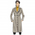 Ompelukaavat: Misses`, sizes: Women`s Empire-Waist Coat with Princess Seams, Butterick B6430 