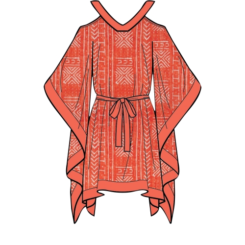 Children`s and Misses` Caftans, Sizes: S - L / XS - XL, Simplicity Pattern #S8937 