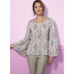Выкройка: Misses` Gathered, Raglan Sleeve Tops, Butterick B6455 