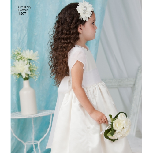 Mudilaste ja laste eriliste sündmuste kleit, Simplicity Pattern #1507 