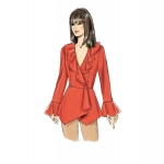 Выкройка: Misses` Top, Butterick B6629 