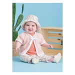 Simplicity Sewing Pattern Babies` Tee-Shirts, Jacket, Pants and Hat, SS9616AA (XS-S-M-L-XL) 