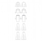 Выкройка: Misses` Jacket, Top, Dress and Pants, Butterick B6599 