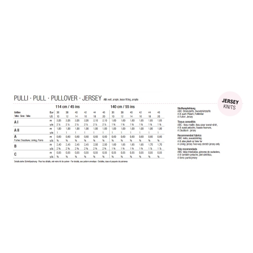 Pluus Nr. 36-46, Burda Style Nr. 6356 