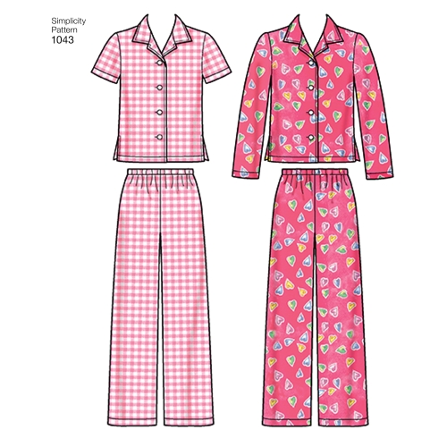 Lasteriided poistele ja tüdrukutele, Simplicity Pattern #1043 