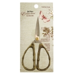 Vintage Style Scissors, old brass `bamboo` handles 