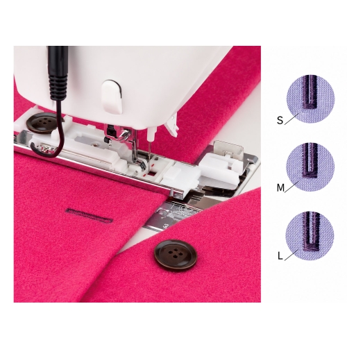 Sewing machine Juki HZL-NX7 It is possible to adjust the cutting width