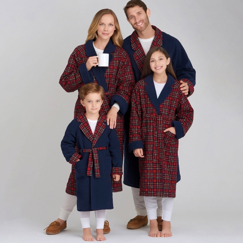 Laste, teismeliste ja täiskasvanute hommikumantel, suurused: A (XS - L / XS - XL), Simplicity Pattern #S9021 