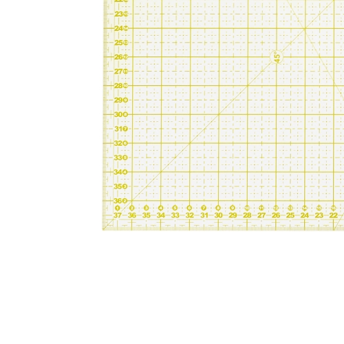 Läbipaistev 3mm paksune plastjoonlaud 38cm x 38cm, SewMate #M3838-YW 