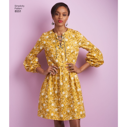 Naiste kleit või tuunika, Simplicity Pattern #8551 