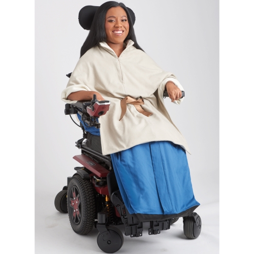Simplicity lõikekomplekt S9671 PONCHO WITH DETACHABLE HOOD AND WHEELCHAIR BLANKET, SS9671A 