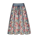 Швейные выкройки Simplicity S9377 Misses` Flared Skirts in Two Lengths 