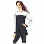 Выкройка: Misses` Button-Closure Tunics with Yokes, Butterick B6416 