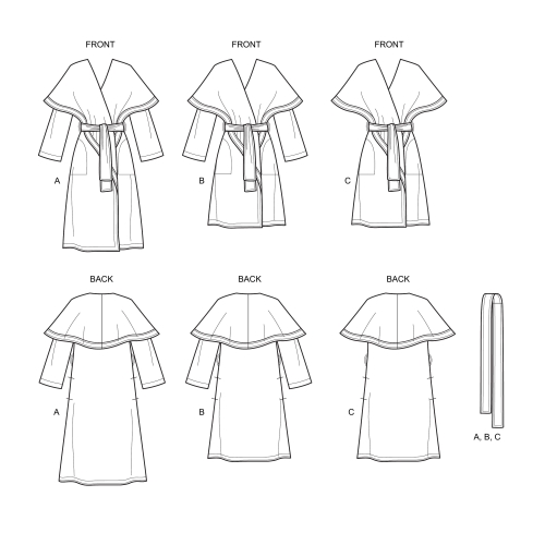 Naiste hõlmikmantlid, Simplicity Pattern #S8990 