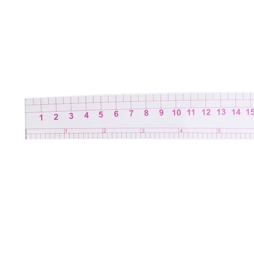 Transparent plastic French Curve Ruler, metric & inch #6360 