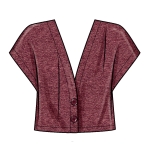 Швейные выкройки Simplicity S9374 Misses` Knit Vests, A (XXS-XS-S-M-L-XL-XXL) 