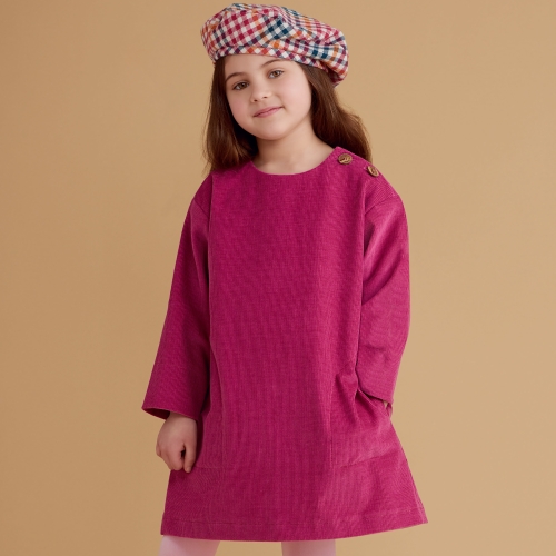 Laste kleidid, topid, püksid, ja müts, suurused: 3-4-5-6-7-8, Simplicity Pattern #S8964 
