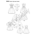 Naiste Lolita kostüüm, suurused: D5 (4-6-8-10-12), Simplicity Pattern # 8444 