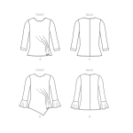 Ompelukaava: Misses` Top, Butterick, B6788 