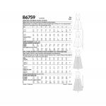 Выкройка: Misses` Dress, Sash and Belt, Butterick B6759 