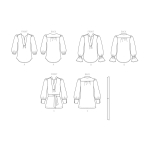 Lõiked: Naiste topp, tuunika & lühike seelik, Butterick, B6812 