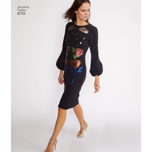 Cynthia Rowley kleit ja topp, Simplicity Pattern #8733 