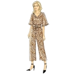 Выкройка: Misses` Jumpsuit & Sash, Butterick B6716 