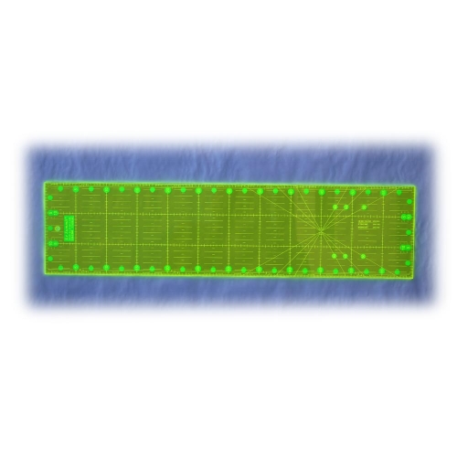 Neoonkollane läbipaistev (lapitehnika) joonlaud, 3 mm, 15 cm x 60 cm, Le Summit LS-1560F 