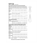 Naiste taljesse töödeldud kleit, Simplicity Pattern #S9134 