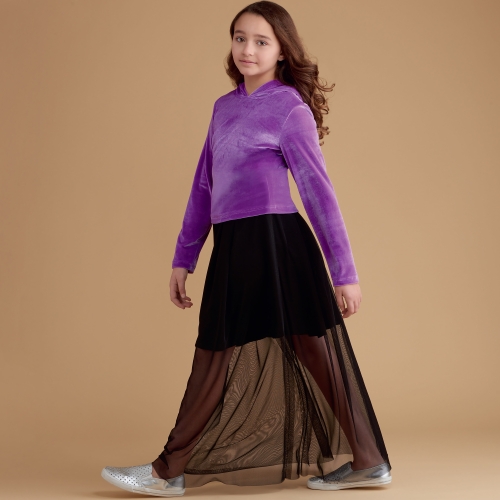 Tüdrukute seelikud ja trikoo topp suurused: 8-10-12-14-16, Simplicity Pattern #S8966 