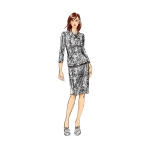 Выкройка: Misses` Knit Dress, Tops, Skirt and Pants, Butterick, B6858 