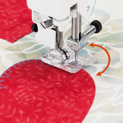 Sewing machine Juki HZL-NX7 Easily sew appliques with the pivot function