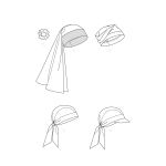 Simplicity Sewing Pattern Head Wraps and Hats SS9519A 