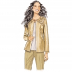 Выкройка: Misses` Jackets and Vests with Contrast and Seam Variations, Butterick B6496 