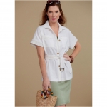 Ompelukaavat: Misses; Jacket, Sash, Dress, Top and Shorts, Butterick B6774 