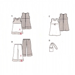 Kleit & püksid, Kasv 98-128 cm, Dress & pants, Burda 9740 