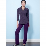 Выкройка: Misses` knit Raglan Sleeve Tops and Dress, Vest, and Pull-On Pants, Butterick B6494 