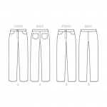 Выкройка: Misses` Tapered Pants, Butterick B6327 