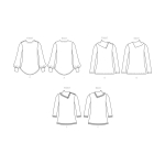 Выкройка: Misses` Top, A (XS-S-M-L-XL-XXL), Butterick, B6857A 
