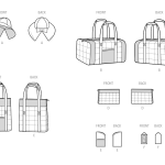 Simplicity lõikekomplekt S9814 HAT IN THREE SIZES, DUFFEL, TOTE, COSMETIC CASE, EYEGLASS CASE AND LUGGAGE TAG, SS9814A 